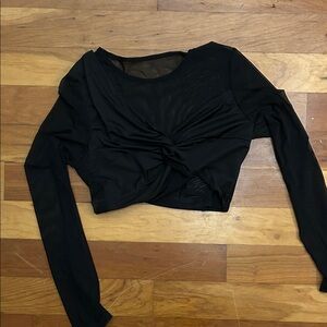 Elegant Black Long Sleeve Top